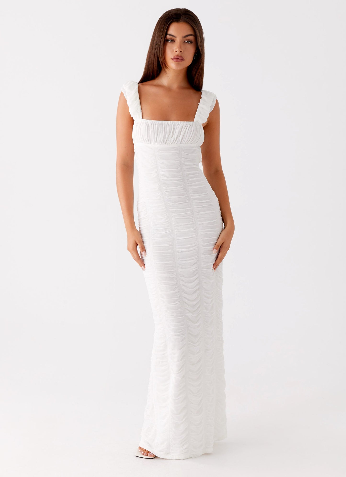 Senses Midi Dress - White