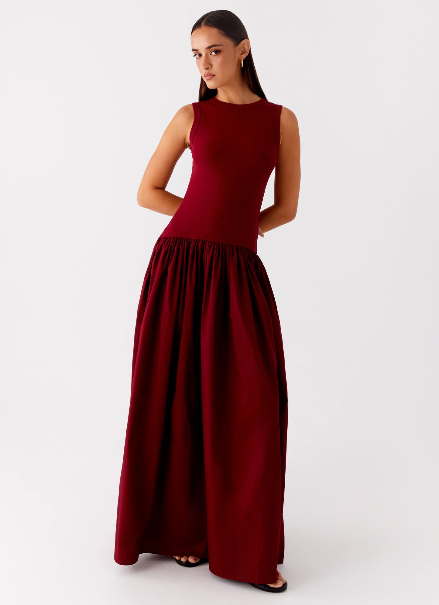Shivani Maxi Dress - Maroon