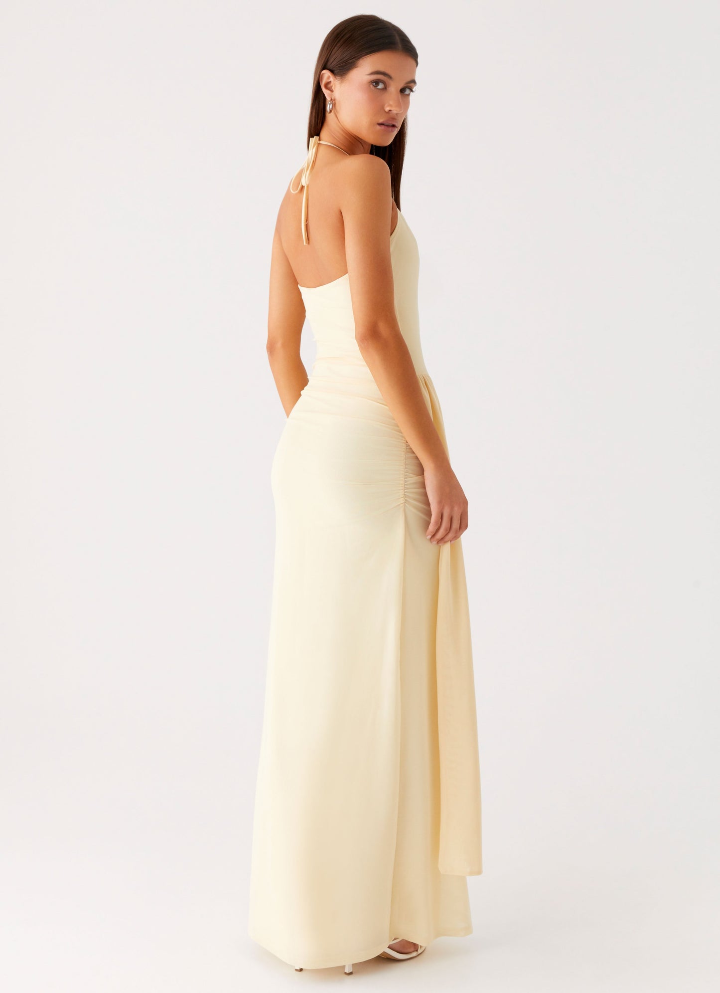 Signal Halter Maxi Dress - Sunny Yellow