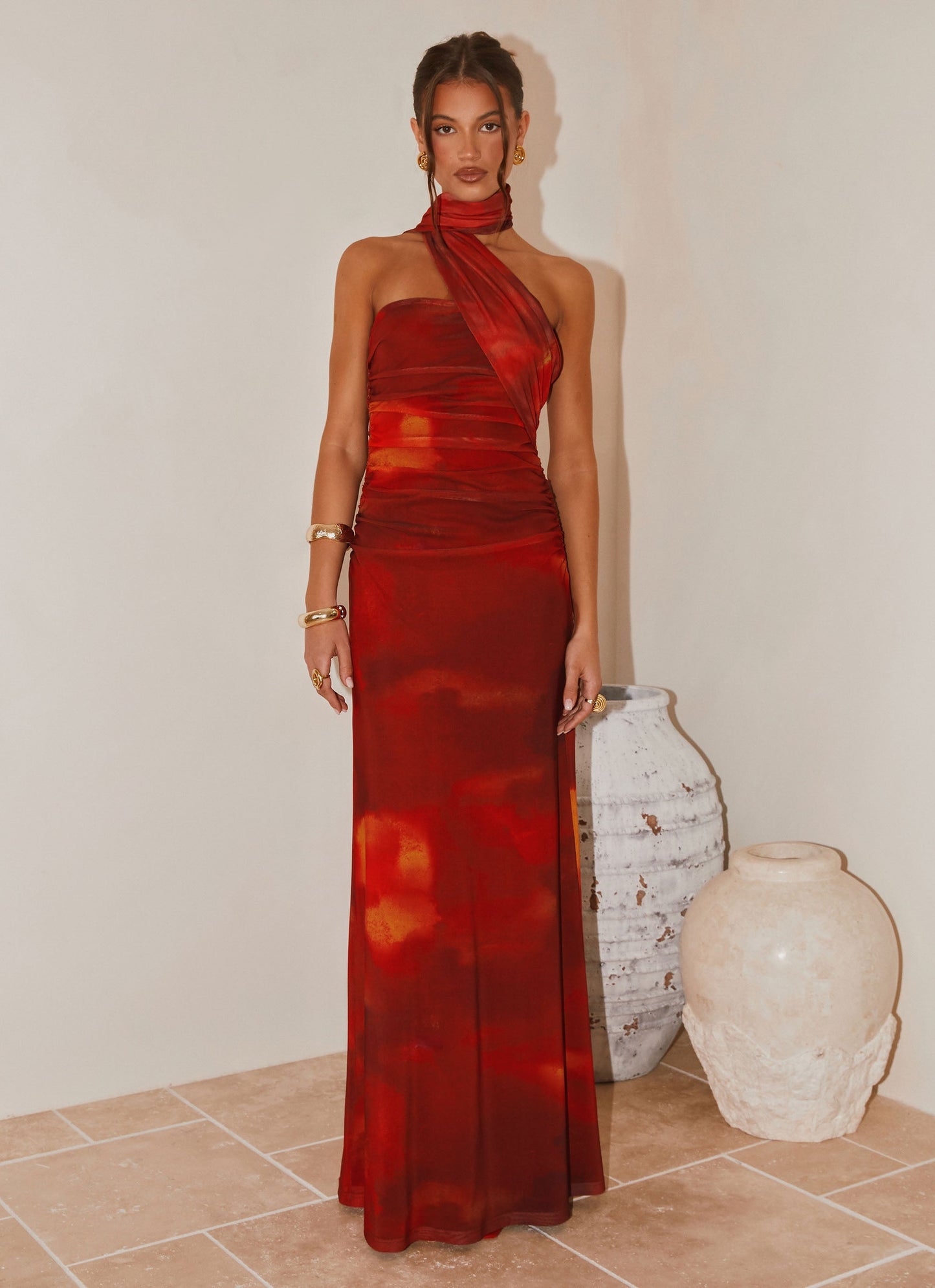 Songbird Maxi Dress - Scarlet Blur