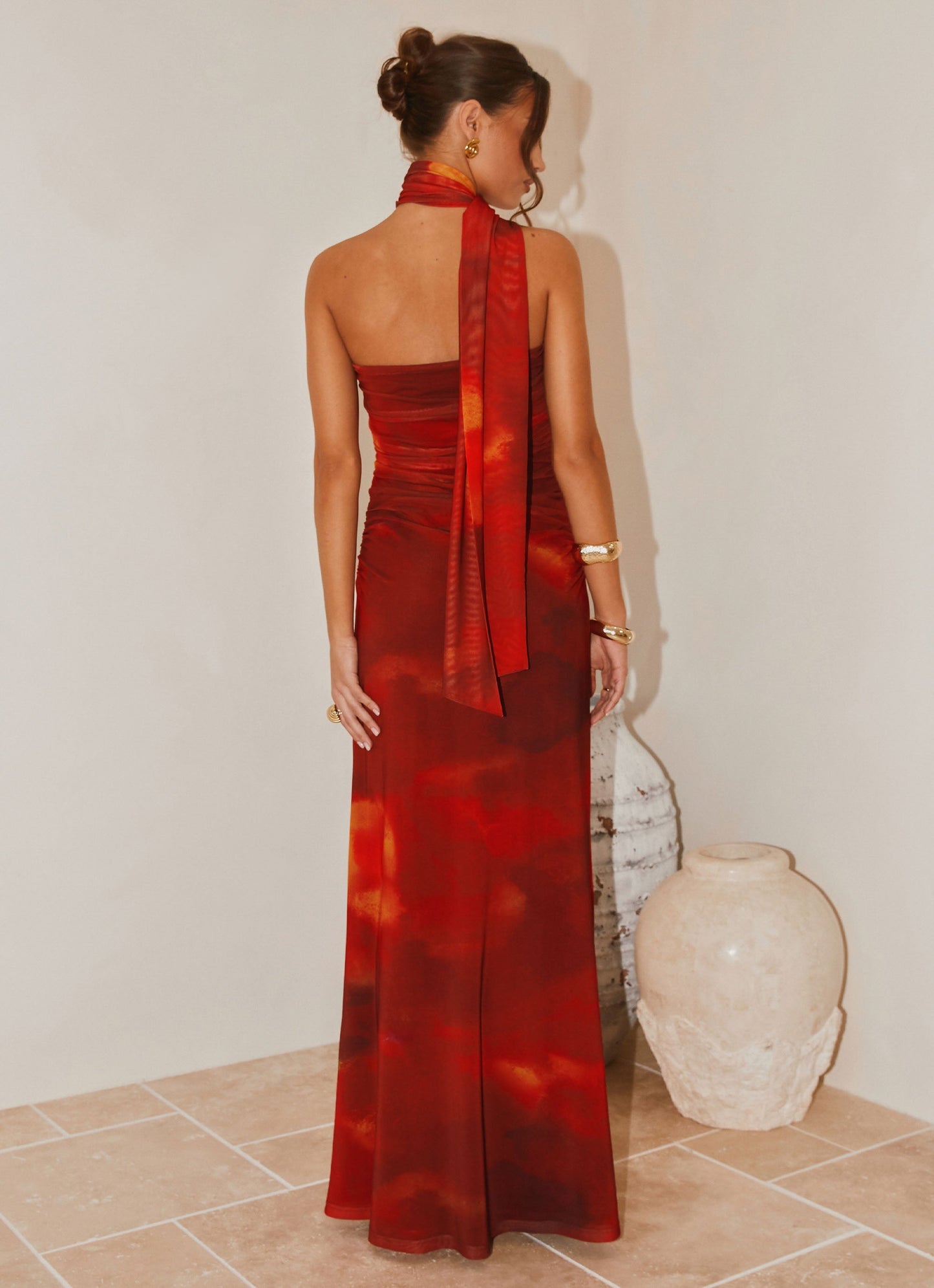 Songbird Maxi Dress - Scarlet Blur