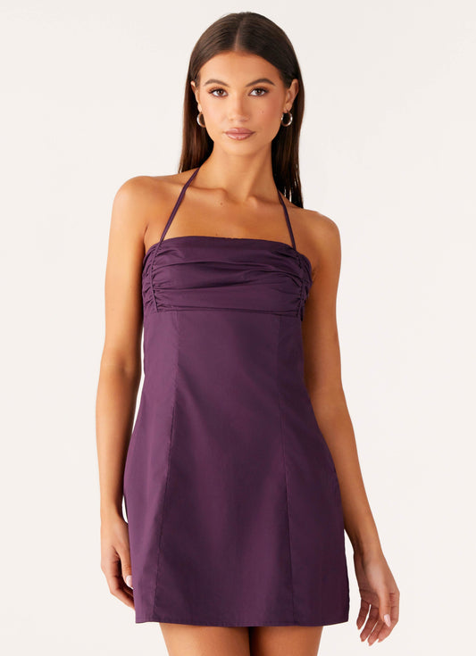 Sonique Mini Dress - Plum