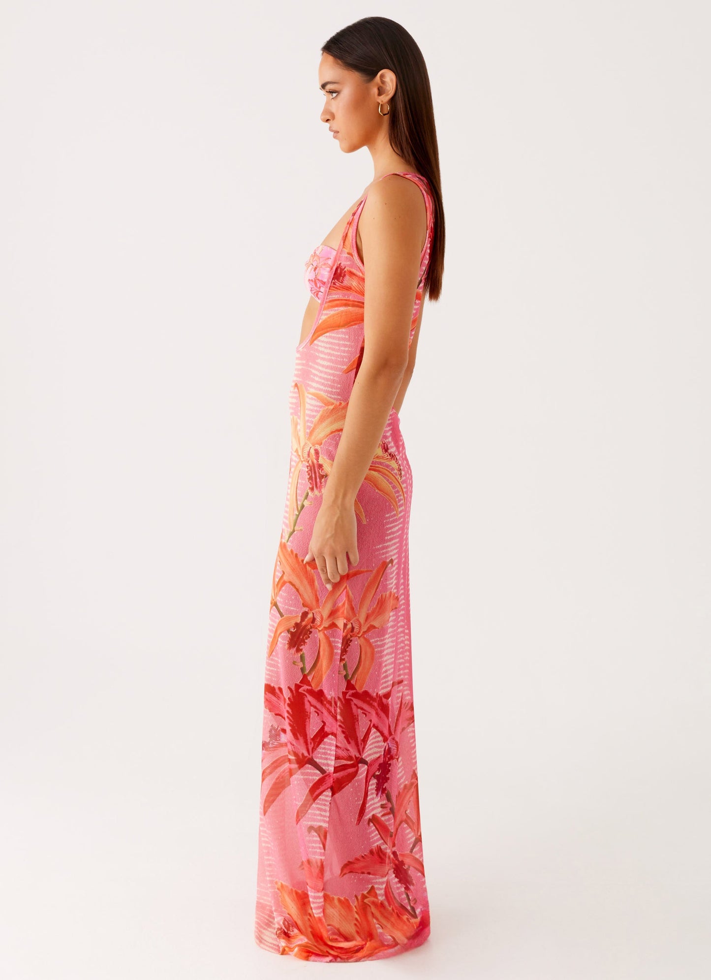 Sorella Maxi Dress - Tropical Pink Print