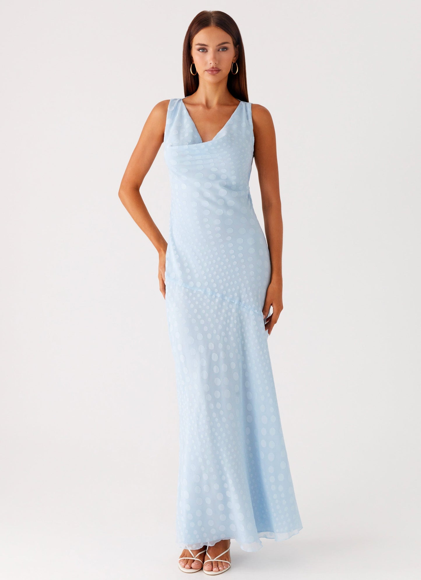 Sundance Chiffon Maxi Dress - Blue