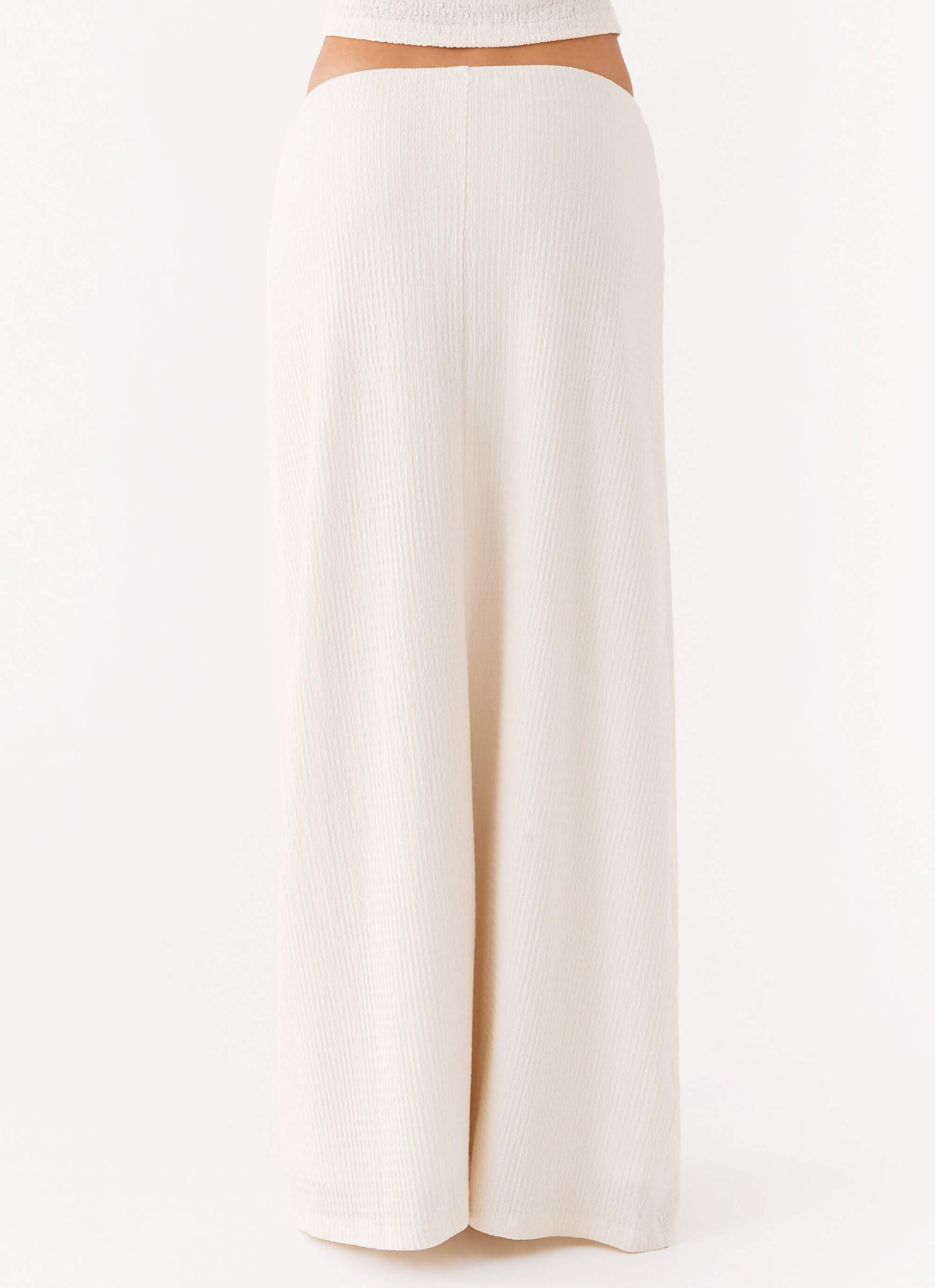 Tatum Low Rise Maxi Skirt - Ivory