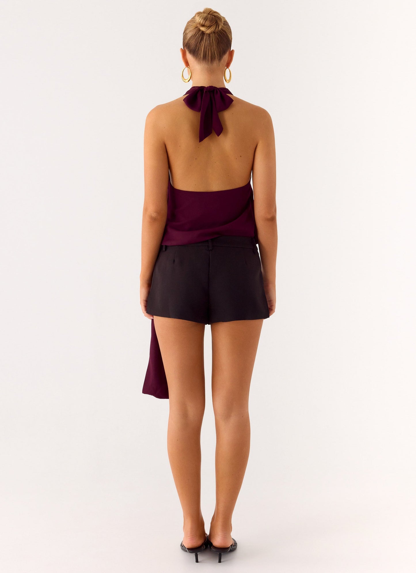 Teaha Wrap Top - Plum