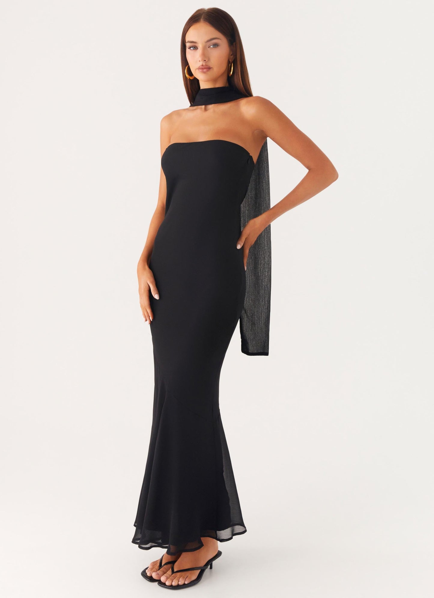 Under the Pagoda Maxi Dress - Black