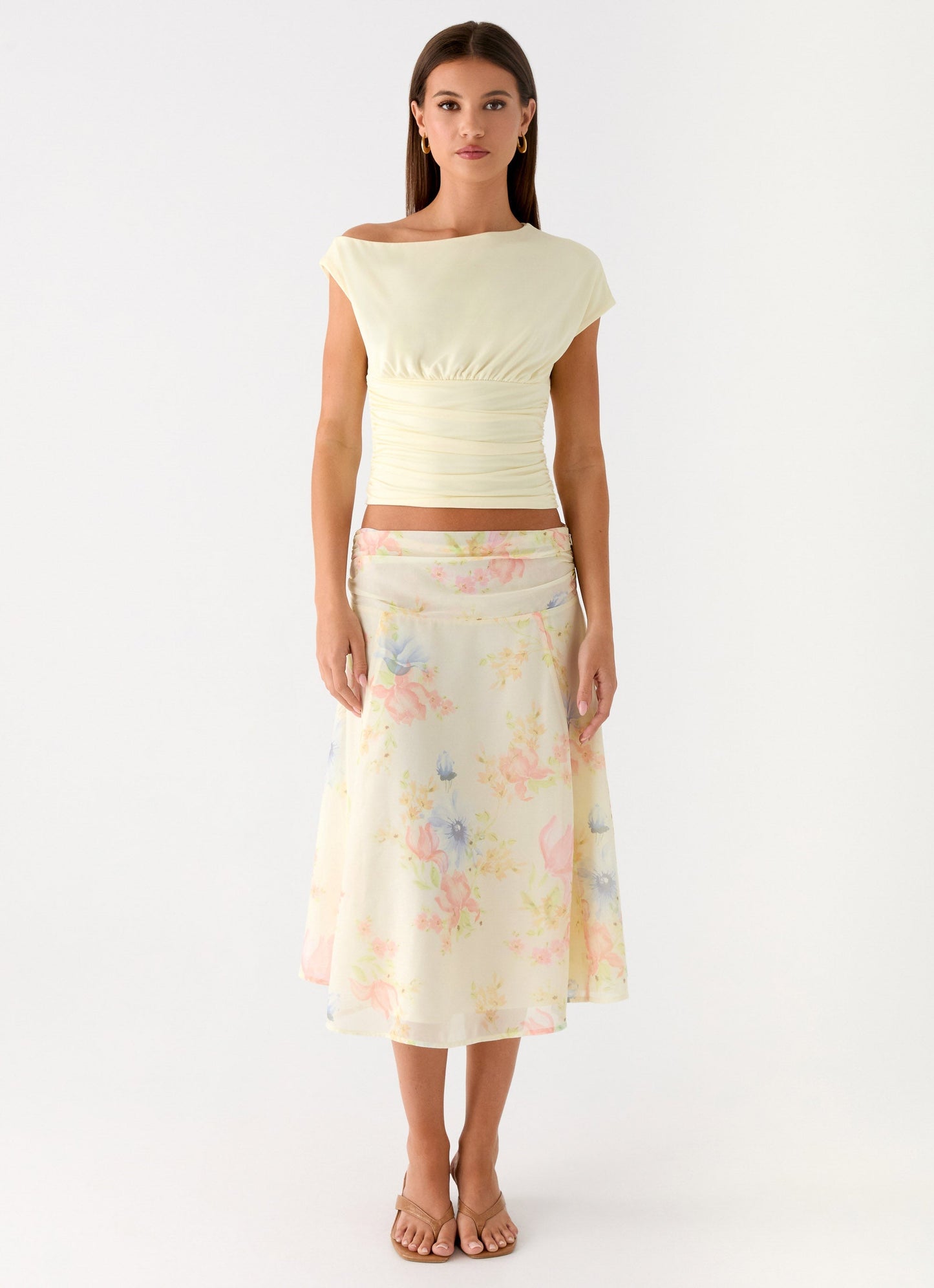 Valley Midi Skirt - Spring Meadow