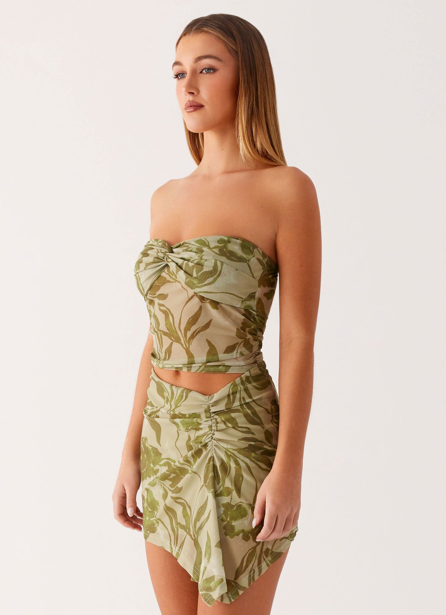 Varona Mini Dress - Jade Fern