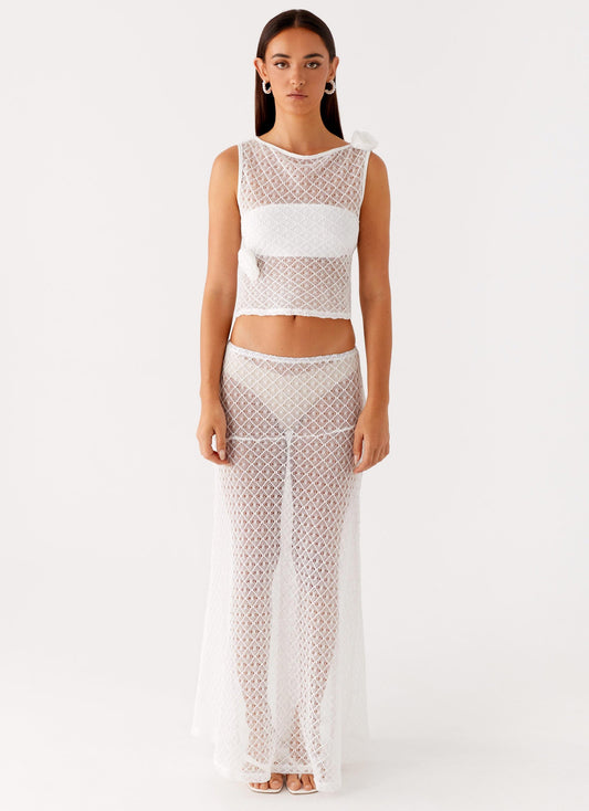 Velli Crochet Top - White