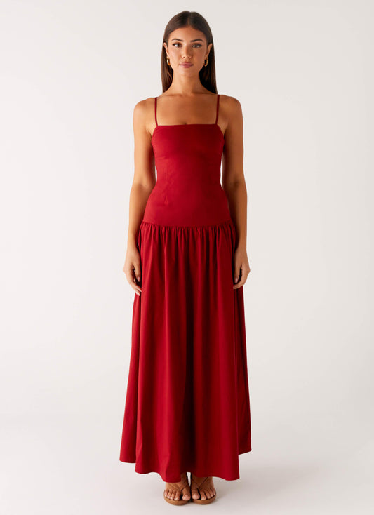 Vince Cami Maxi Dress - Deep Red