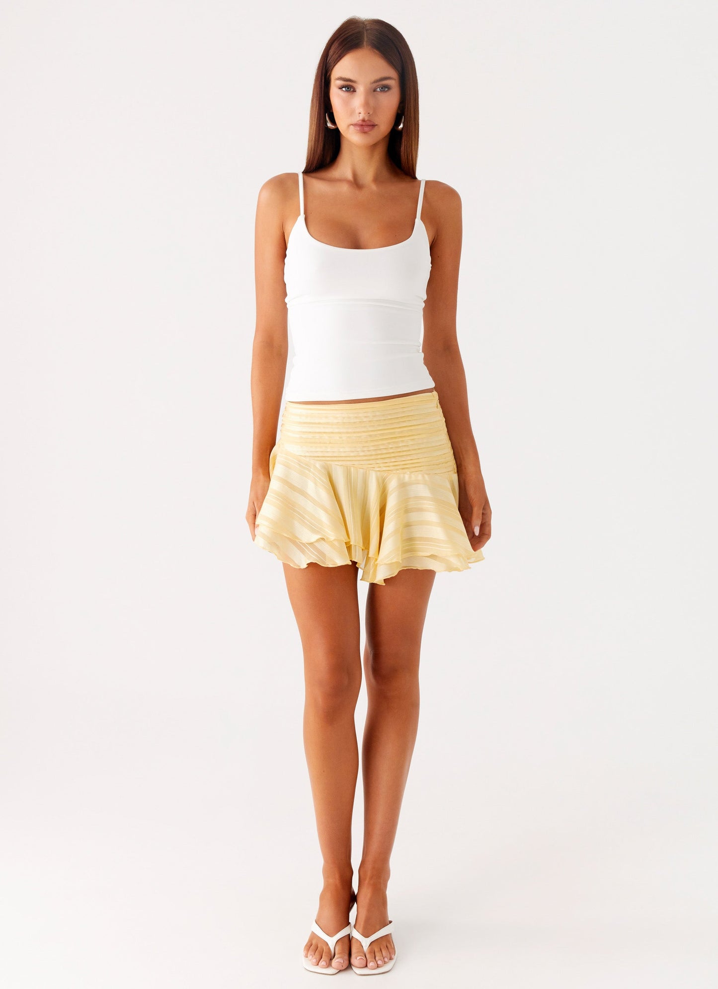 Willow Chiffon Mini Skirt - Yellow