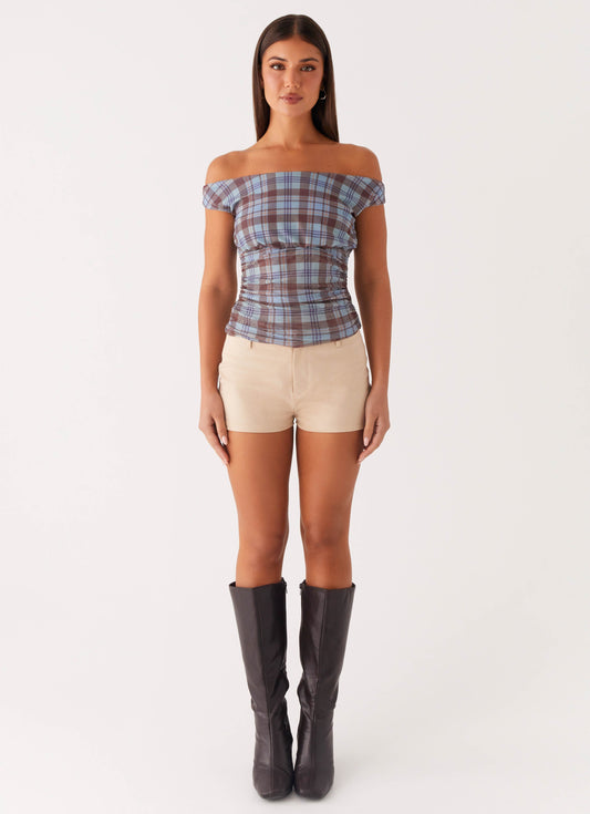 Zahli Off Shoulder Top - Shoreline Check