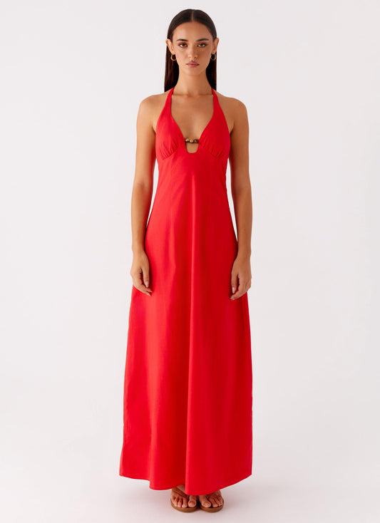 Zana Maxi Dress - Red