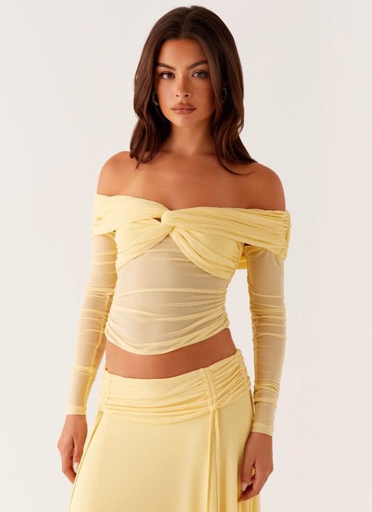 Amryn Long Sleeve Top - Yellow
